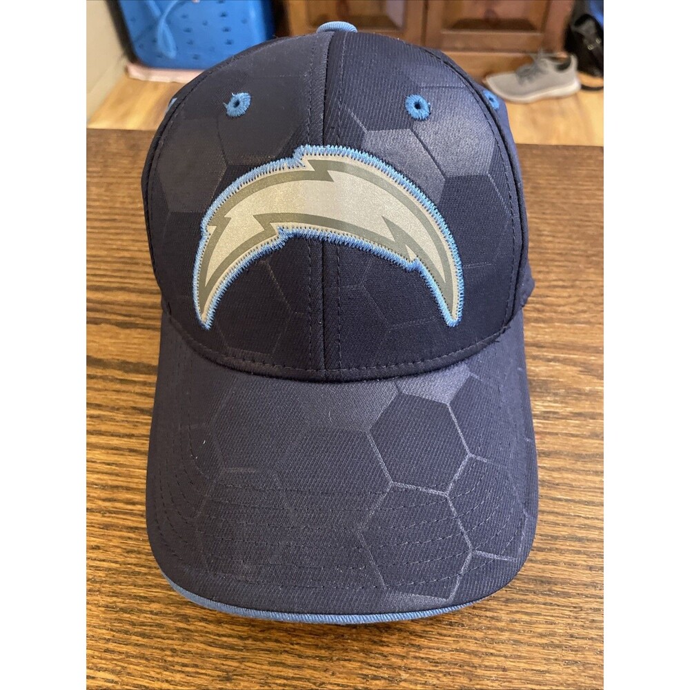 Hexagon Pattern Los Angeles Chargers Youth Sized Hat Blue Baseball Hat